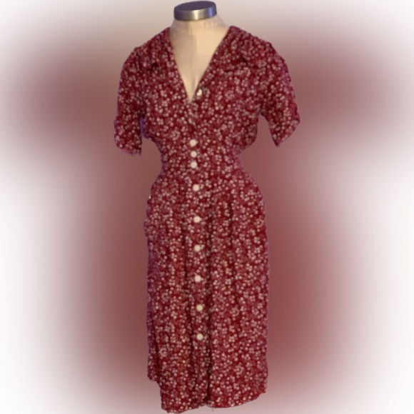 Karen Stevens button up dress with pockets!!! - Picture 1 of 9